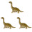 3Pcs Simulation Dinosaur Smycke Handarbete 3
