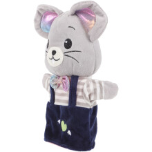 Stuffed Leksak Adorabel Möspuppe Berättelsehandskpuppe