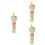 3Pcs Handkäppel Leksaker Tecknade Stoppade Plush 7