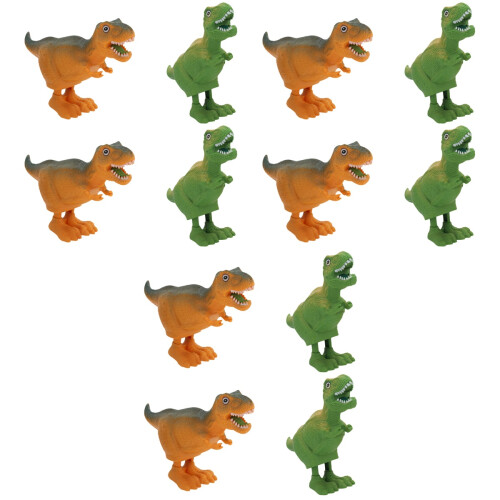 12 Pcs Plast Vikupp Dinosaurier Leksaker För Hem Och 2