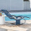 SoBuy Ξαπλώστρα Navy OGS28-NB 150x63x87cm 14