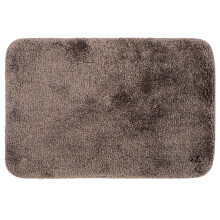 Comfortabele, sneldrogende badkamermat met vulling, antislip microvezel badmat, ultrazacht voor douche, wastafel en toilet, waterabsorberend, bruin