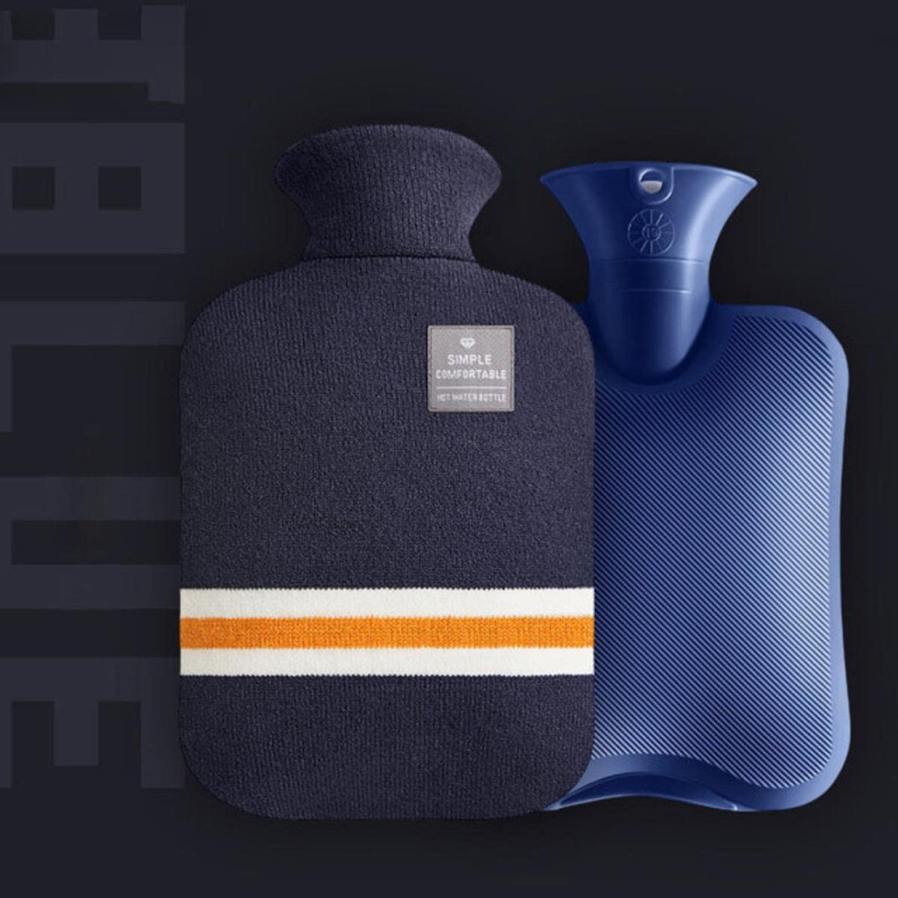 Hot Water Bottle 1000/2000ml With Cover ColdProof Warm Pouch Water Injection Portable Hand Warmer
