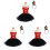 3Pcs Flickor Soldat Mönster Kläder Rollspel Kostym Set 2