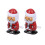 2Pcs Gående Rekvisit Modell Snurralek Santa Nickande 1