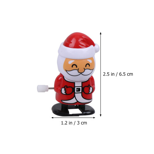 2Pcs Gående Rekvisit Modell Snurralek Santa Nickande 1