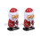 2Pcs Gående Rekvisit Modell Snurralek Santa Nickande 4