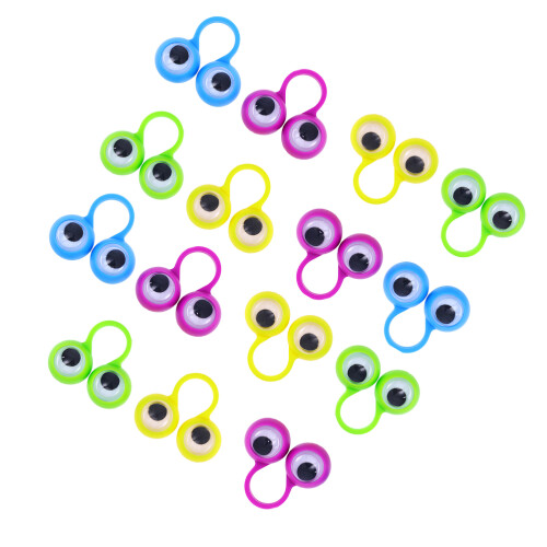 15 Stuks Oog Vingerpop Ringen Oogbal Feestattributen