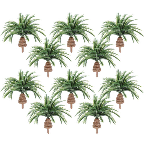 10 Stuks Mini Boommodellen Kunstmatige Mini Palmboom Landschap