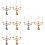8 Pièces Modèles Miniatures De Chandeliers Rétro Pour Maison 8
