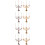 8 Pièces Modèles Miniatures De Chandeliers Rétro Pour Maison 9