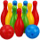 3Ensembles Mini Bowling Pédagogique Coloré Pour Jeux D'intérieur 4