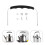 Ergonomic Stainless Steel Teapot Handle Set With Screws 5