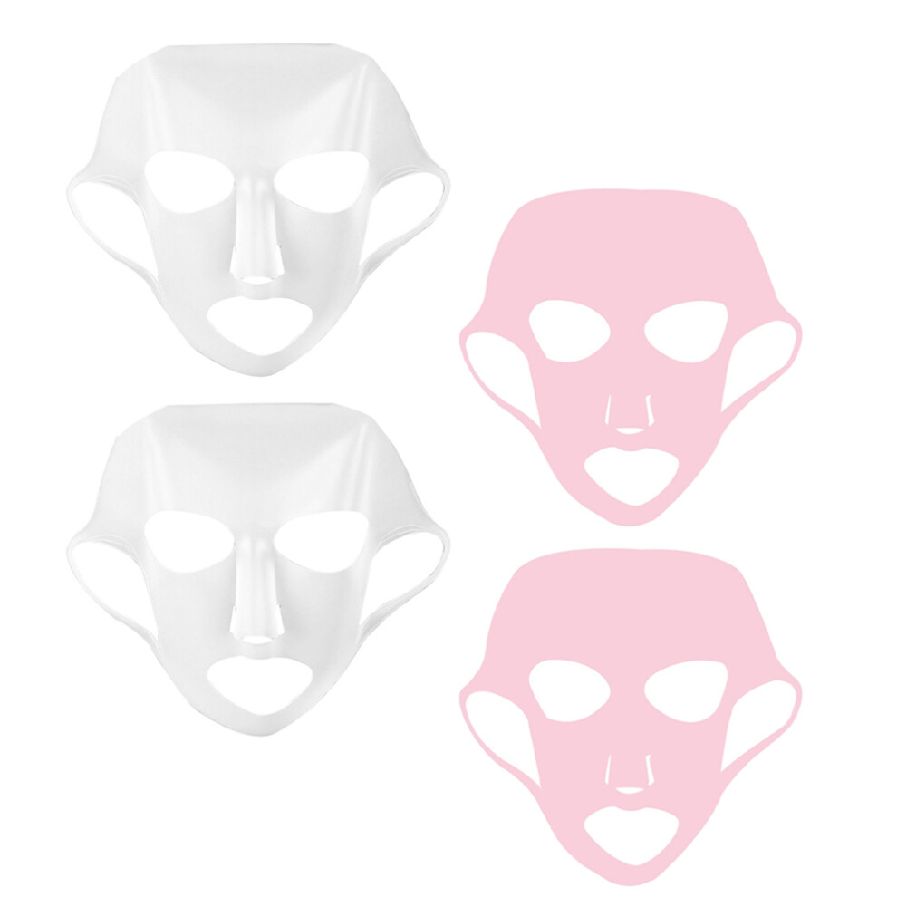 Solustre 4Pcs Earhook Silicone Face Moisturizing Mask Cover Non-Skid