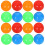 About 120Pcs Plastic Colorful Game Balls Replacement Beads Toy 6