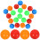 About 120Pcs Plastic Colorful Game Balls Replacement Beads Toy 11