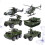 6 Pièces 1:87 Alliage Miniature Militaire Hélicoptère 3