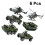 6 Pièces 1:87 Alliage Miniature Militaire Hélicoptère 7