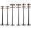 6Pcs Miniature Train Construction Telegraph Poles Sand Table Scene 1