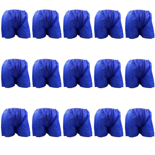 15Pcs Blue Disposable Sauna Underwear For Spa