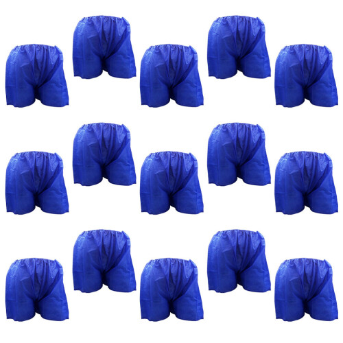 15Pcs Blue Disposable Sauna Underwear For Spa 2