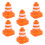18Pièces Signaux De Circulation Simulés Mini Orange Pour Enfant 1