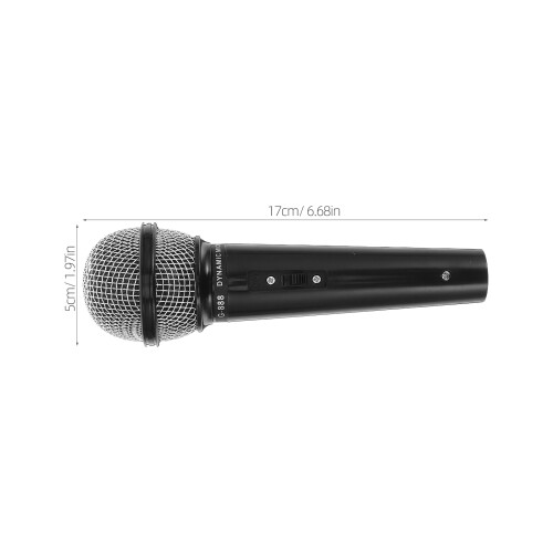 2 Pièces Modèles De Microphone Jouets De Jeu Pour Enfants (Noir) 1