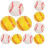 40 Pcs Baseball Pattern Bounce Balls Creative Jumping Balls 10