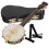 Set Banjo Model Wood Instrument With Storage Case Gift 7