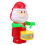 6 Pcs Wind Up Toy Santa Drumming Clockwork Plaything 1