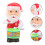 6 Pcs Wind Up Toy Santa Drumming Clockwork Plaything 3