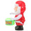 6 Pcs Wind Up Toy Santa Drumming Clockwork Plaything 8