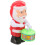 6 Pcs Wind Up Toy Santa Drumming Clockwork Plaything 10