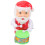 6 Pcs Wind Up Toy Santa Drumming Clockwork Plaything 6