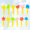 12Pcs Diy Seal Toys Assorted Graffiti Brushes Hand Drawing Stamp Tool 8