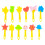 12Pcs Diy Seal Toys Assorted Graffiti Brushes Hand Drawing Stamp Tool 5