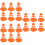 18Pièces Signaux De Circulation Simulés Mini Orange Pour Enfant 8