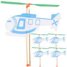 5Pcs Flying Airplane Toys Kids Helicopter Glider Educational Aircraft