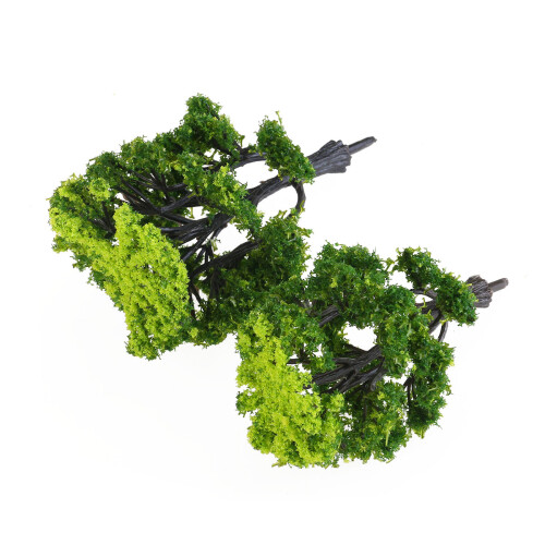 12Pcs 1:50 Train Scenery Model Trees Green 1