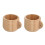 2Pcs Solid Wood Tea Cups With Handle For Home Nursery 1