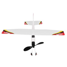 Rubber Band Powered Foam Glider Balsa Aircraft Outdoor Toy