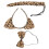 3Pcs Kids Cat Ears Headband Bow Tie Tail Set Print 10
