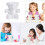 3 Pcs 1 Bag Diy Bear Shape Modeling Kits White 8