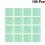 100Pcs Plaid Pattern Pizza Oil Paper Grease-Proof Wrappers Green 10