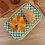 100Pcs Plaid Pattern Pizza Oil Paper Grease-Proof Wrappers Green 7