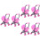6 Pcs Carriage Stroller Toy Plastic Model Play House 6