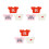 9 Pcs Compact Doll Costume Bear Outfits For Stuffed Animals 9