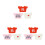 9 Pcs Compact Doll Costume Bear Outfits For Stuffed Animals 4