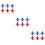 18 Pcs Mini Airplane Model Toy For Kids Educational Cognition 10
