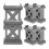6Pcs Train Bridge Pier Blocks Track Riser Stabilizers Supports 1